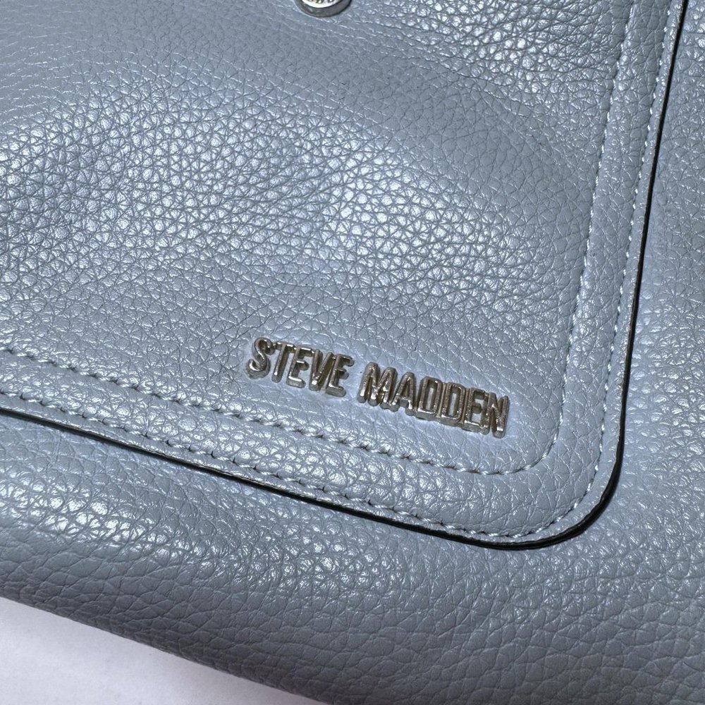 Steve Madden Light Blue Adjustable Detachable Crossbody Strap Small Purse Bag - Picture 7 of 13